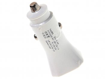449 р. Устройство зарядное в прикуриватель 1USB + 1 Type C 12V FAISON FAISON a5 white  с доставкой в г. Майкоп. Увеличить фотографию 2