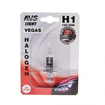 112 р. Лампа 12V H1 55W P14.5s блистер (1шт.) AVS AVS a78479s  с доставкой в г. Майкоп. Увеличить фотографию 1