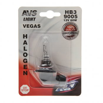 253 р. Лампа 12V HB3 P20d 60W блистер (1шт.) Vegas AVS AVS a78485s  с доставкой в г. Майкоп. Увеличить фотографию 1