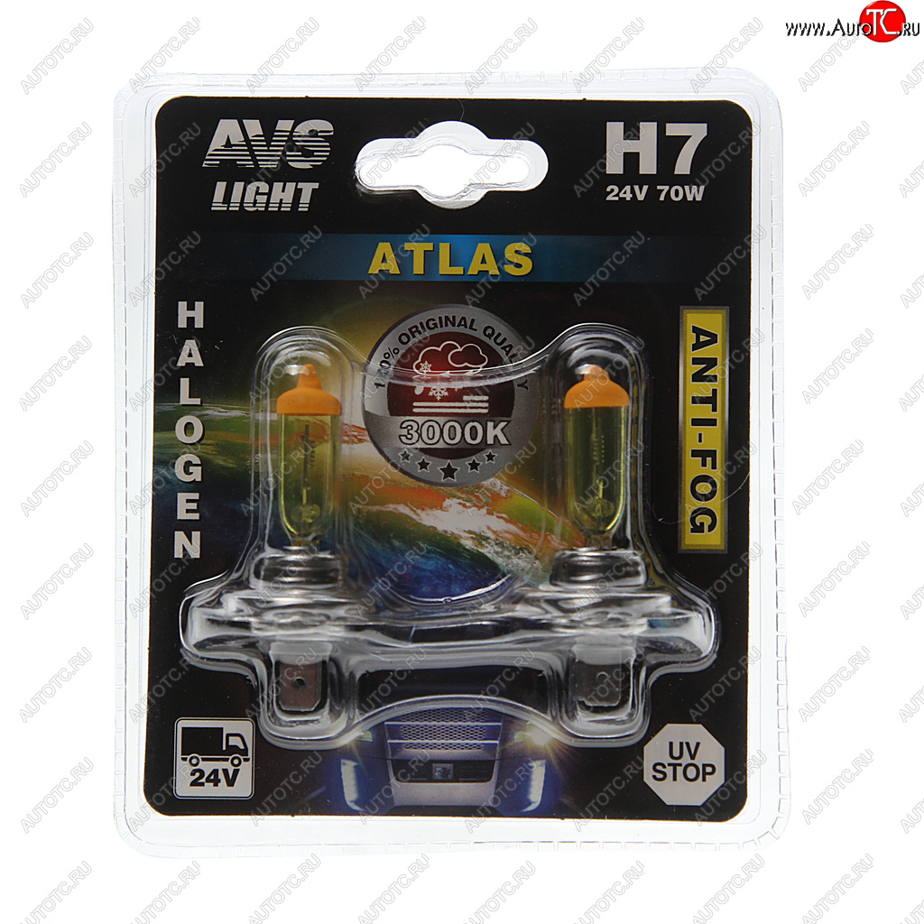 599 р. Лампа 24V H7 70W PX26d блистер (2шт.) Anti-fog AVS AVS a78630s AVS a78630s  с доставкой в г. Майкоп