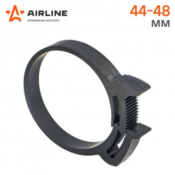 35 р. Хомут 44-489 мм, силовой зубчатый замок, пластик (ПА66) черный AIRLINE AIRLINE adhc009  с доставкой в г. Майкоп. Увеличить фотографию 2