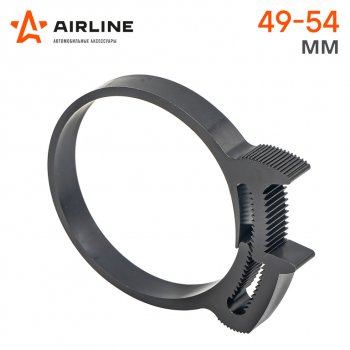 42 р. Хомут 49-549 мм, силовой зубчатый замок, пластик (ПА66) черный AIRLINE AIRLINE adhc010  с доставкой в г. Майкоп. Увеличить фотографию 2