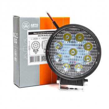569 р. Фара рабочего света круглая 115х142x42мм 27W 9LED (направленный свет) AVTOELECTRICA AVTOELECTRICA ae27r-9led-42hc ае  с доставкой в г. Майкоп. Увеличить фотографию 5