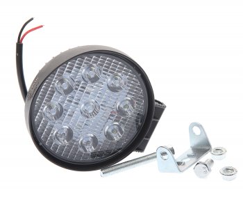 569 р. Фара рабочего света круглая 115х142x42мм 27W 9LED (направленный свет) AVTOELECTRICA AVTOELECTRICA ae27r-9led-42hc ае  с доставкой в г. Майкоп. Увеличить фотографию 1