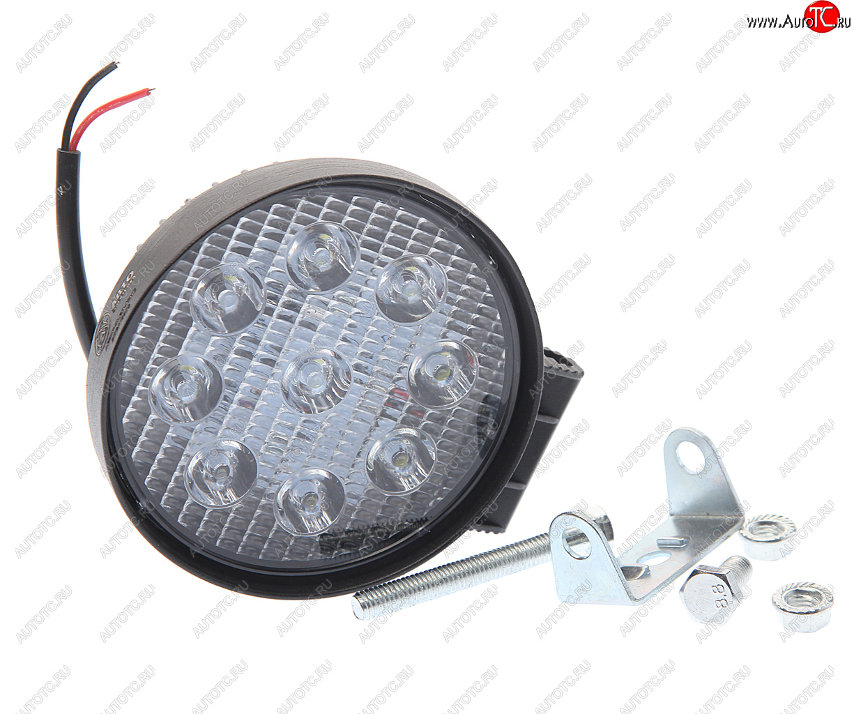 569 р. Фара рабочего света круглая 115х142x42мм 27W 9LED (направленный свет) AVTOELECTRICA AVTOELECTRICA ae27r-9led-42hc ае  с доставкой в г. Майкоп