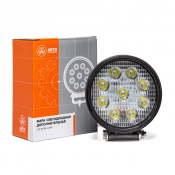 889 р. Фара рабочего света круглая 115х142x55мм 27W 9LED (направленный свет) AVTOELECTRICA AVTOELECTRICA ae27r-9led-55hc ае  с доставкой в г. Майкоп. Увеличить фотографию 4