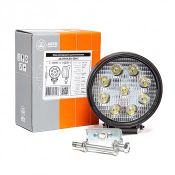 889 р. Фара рабочего света круглая 115х142x55мм 27W 9LED (направленный свет) AVTOELECTRICA AVTOELECTRICA ae27r-9led-55hc ае  с доставкой в г. Майкоп. Увеличить фотографию 5