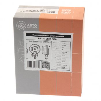 879 р. Фара рабочего света круглая 115х142x55мм 27W 9LED (рассеянный свет) AVTOELECTRICA AVTOELECTRICA ae27r-9led-55pc ае  с доставкой в г. Майкоп. Увеличить фотографию 3