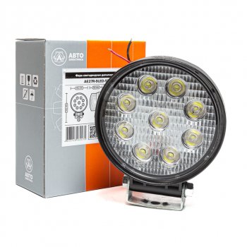 879 р. Фара рабочего света круглая 115х142x55мм 27W 9LED (рассеянный свет) AVTOELECTRICA AVTOELECTRICA ae27r-9led-55pc ае  с доставкой в г. Майкоп. Увеличить фотографию 4
