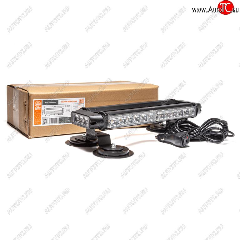 4 189 р. Балка светодиодная 1224V 30Вт на магните стробоскоп 4 стор.(2+2+2 блока Epistar) AVTOELECTRICA AVTOELECTRICA ae30w-2eps-4s-m  с доставкой в г. Майкоп