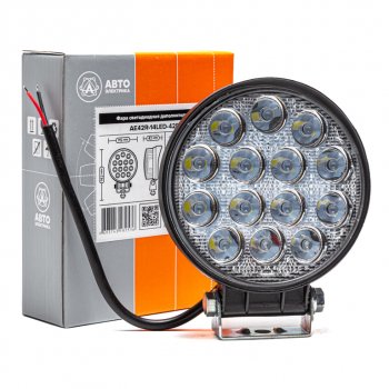 699 р. Фара рабочего света 115х142х42мм 42W (рассеянный свет) круглая AVTOELECTRICA AVTOELECTRICA ae42r-14led-42pc ае  с доставкой в г. Майкоп. Увеличить фотографию 5
