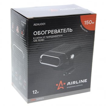 1 089 р. Обогреватель автомобильный 12V 150Вт AIRLINE AIRLINE aeau001  с доставкой в г. Майкоп. Увеличить фотографию 3