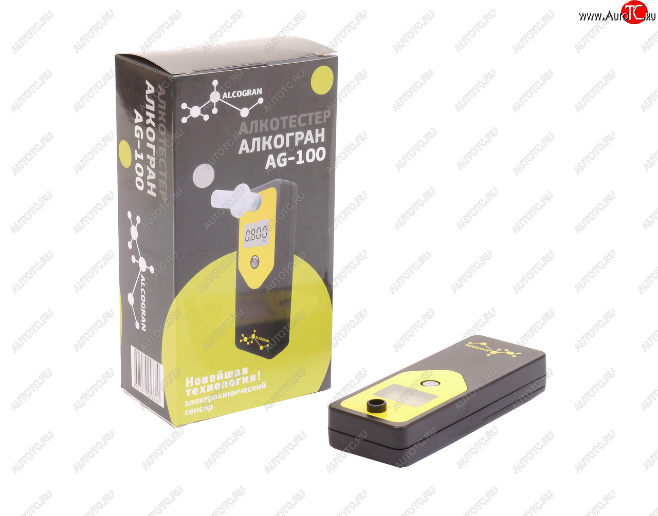 8 599 р. Алкотестер электрохимический до 1.00 промилле LCD дисплей АЛКОГРАН АЛКОГРАН ag-100  с доставкой в г. Майкоп