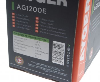 4 389 р. Машина углошлифовальная 1200Вт 125мм 0-11000обмин. AYGER AYGER ag1200e  с доставкой в г. Майкоп. Увеличить фотографию 8