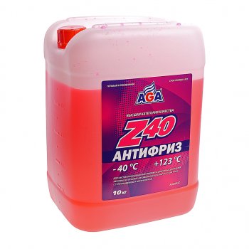 2 799 р. Антифриз красный -40C 10кг Antifreeze Z40 AGA AGA aga003z  с доставкой в г. Майкоп. Увеличить фотографию 1