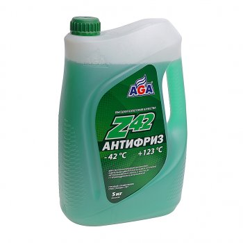 1 449 р. Антифриз зеленый -42C 5л Antifreeze Z42 AGA AGA aga049z  с доставкой в г. Майкоп. Увеличить фотографию 1