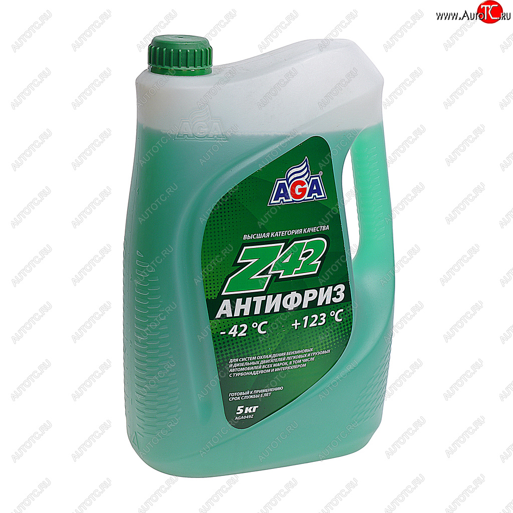 1 449 р. Антифриз зеленый -42C 5л Antifreeze Z42 AGA AGA aga049z  с доставкой в г. Майкоп