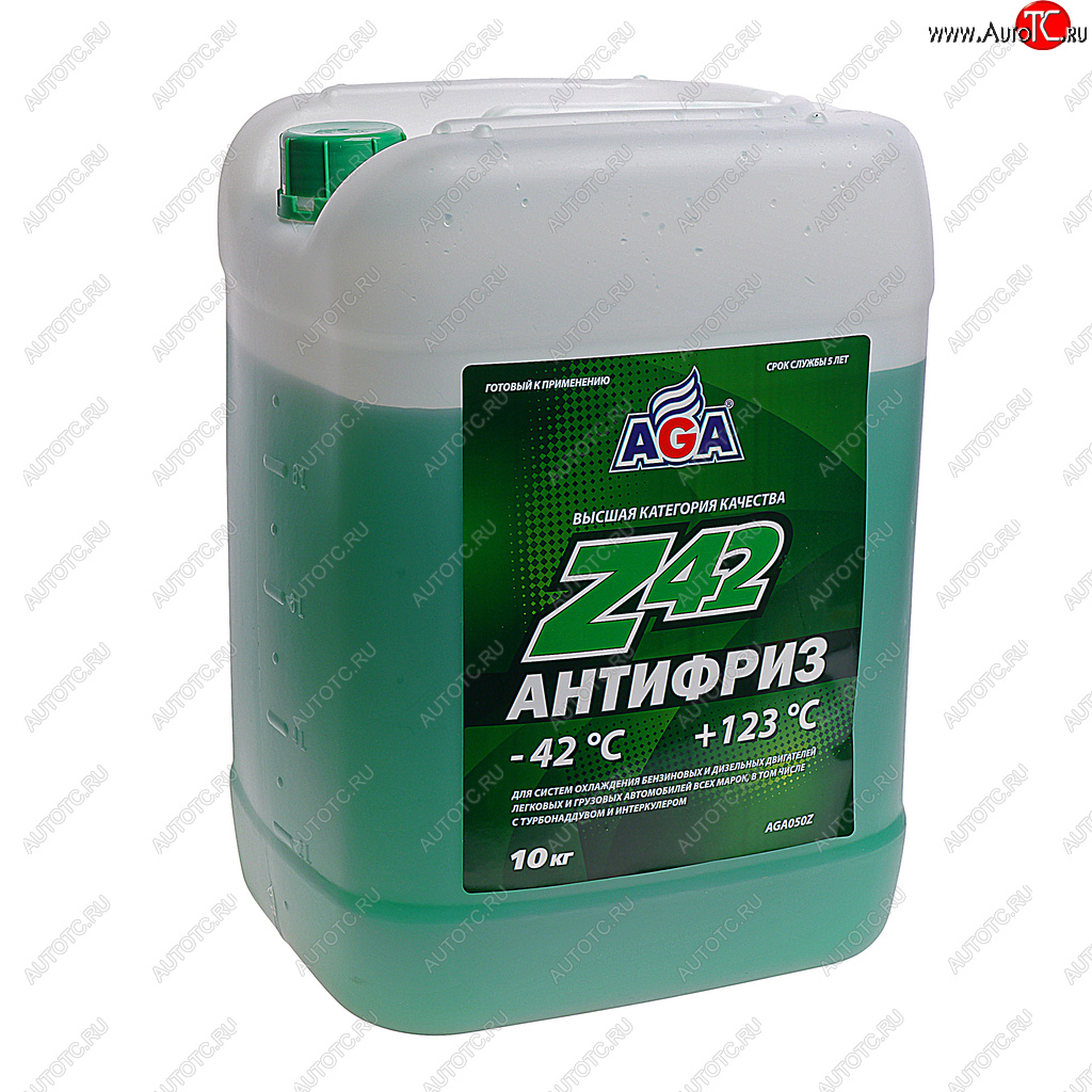 2 799 р. Антифриз зеленый -42C 10кг Antifreeze Z42 AGA AGA aga050z  с доставкой в г. Майкоп