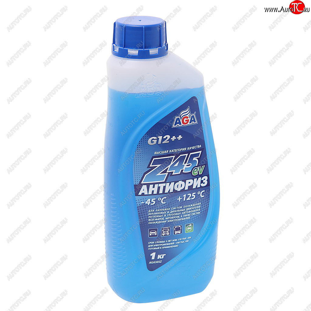 489 р. Антифриз синий -45C 1кг Antifreeze G12++ AGA AGA aga305z  с доставкой в г. Майкоп