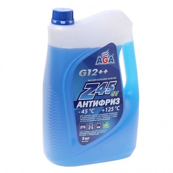 1 639 р. Антифриз синий -45C 5кг Antifreeze G12++ AGA AGA aga306z  с доставкой в г. Майкоп. Увеличить фотографию 1