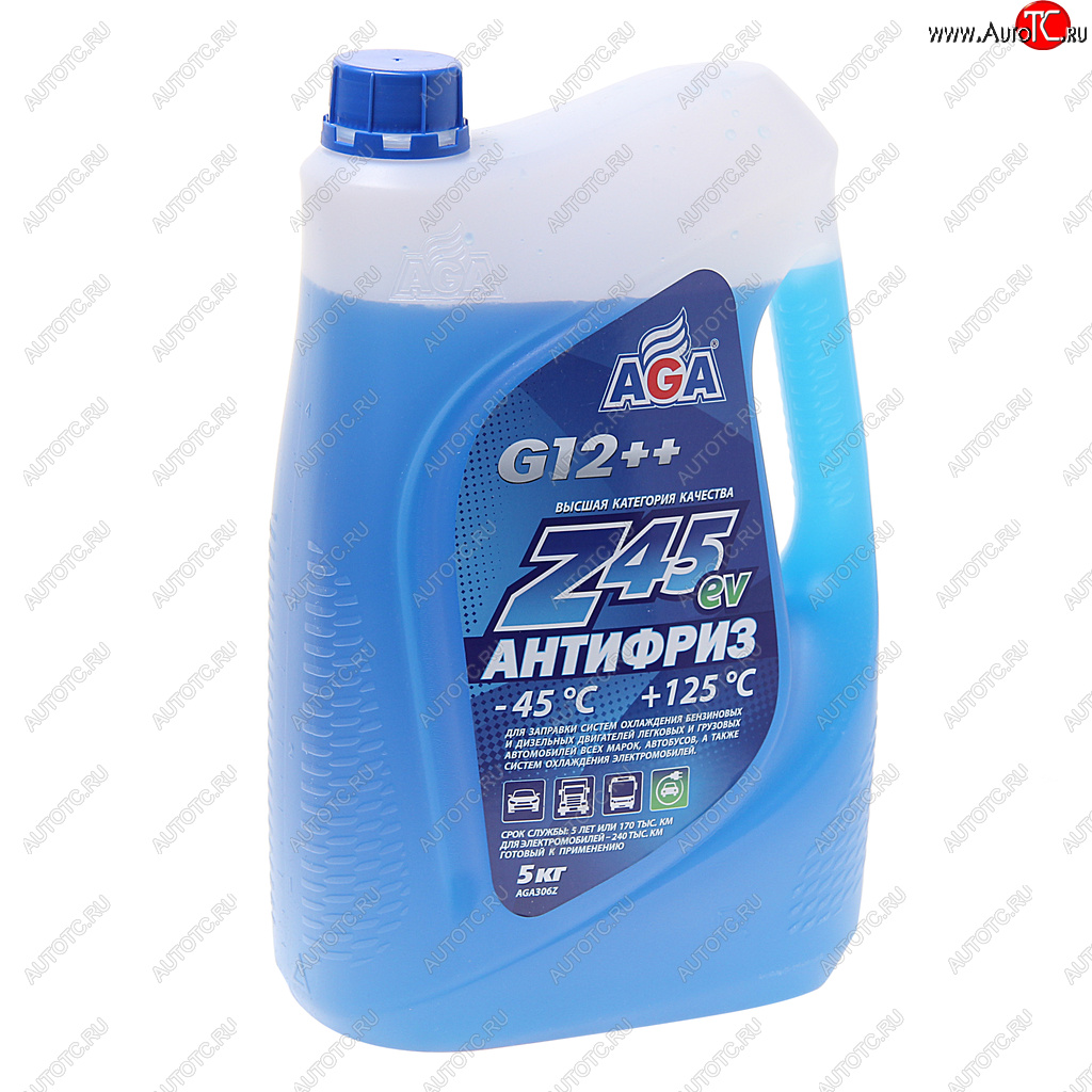 1 639 р. Антифриз синий -45C 5кг Antifreeze G12++ AGA AGA aga306z  с доставкой в г. Майкоп