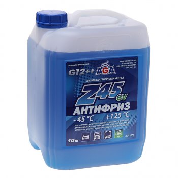 2 899 р. Антифриз синий -45C 10кг Antifreeze G12++ AGA AGA aga307z  с доставкой в г. Майкоп. Увеличить фотографию 1