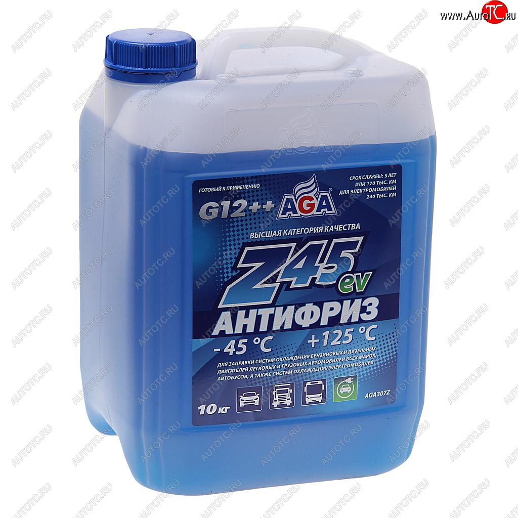 2 899 р. Антифриз синий -45C 10кг Antifreeze G12++ AGA AGA aga307z  с доставкой в г. Майкоп
