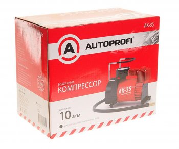 4 599 р. Компрессор автомобильный 35лмин. 10атм. 14A 150W 12V в прикуриватель AUTOPROFI AUTOPROFI ak-35  с доставкой в г. Майкоп. Увеличить фотографию 3