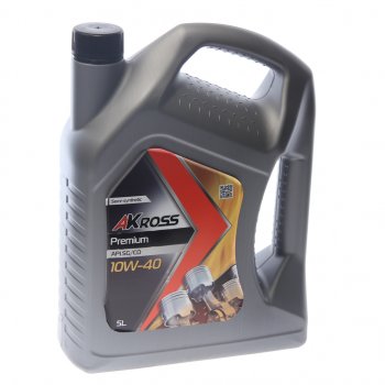 1 389 р. Масло моторное PREMIUM SG/CD 10W-40 п/синт.5л AKROSS AKROSS aks0008mos AKROSS aks0008mos  с доставкой в г. Майкоп. Увеличить фотографию 1