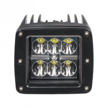 1 129 р. Фара рабочего света 82х75х75мм 18Вт 6LED (направленный свет) квадратная AIRLINE AIRLINE aled009  с доставкой в г. Майкоп. Увеличить фотографию 5