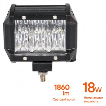 949 р. Фара рабочего света 98х78х65мм 18W 6LED 5D линза AIRLINE AIRLINE aled043  с доставкой в г. Майкоп. Увеличить фотографию 5