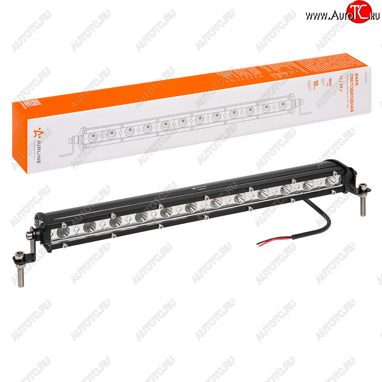1 399 р. Фара рабочего света 343х30х47мм 18W 12LED AIRLINE AIRLINE aled063  с доставкой в г. Майкоп
