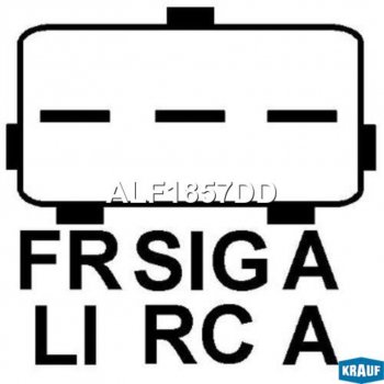 14 999 р. Генератор FORD Transit Connect,Tourneo Connect (02-) (1.8DITDCI) KRAUF KRAUF alf1857dd  с доставкой в г. Майкоп. Увеличить фотографию 3