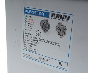 14 699 р. Генератор FORD Mondeo (00-) KRAUF KRAUF alf2959mq  с доставкой в г. Майкоп. Увеличить фотографию 4