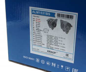 11 499 р. Генератор MITSUBISHI Lancer (00-13) KRAUF KRAUF alm1531bs  с доставкой в г. Майкоп. Увеличить фотографию 6
