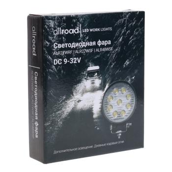 519 р. Фара рабочего света 120x105x21мм 27Вт (9 светодиодов) IP67 Allroad LUMEN LUMEN alr27wsf  с доставкой в г. Майкоп. Увеличить фотографию 4