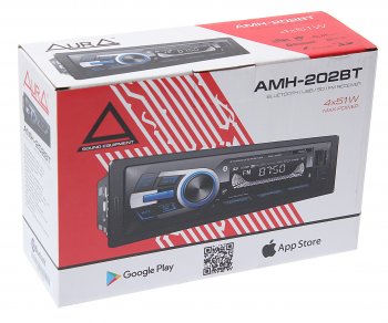 2 299 р. Магнитола автомобильная 1DIN AURA AURA amh-202bt AURA amh-202bt  с доставкой в г. Майкоп. Увеличить фотографию 4