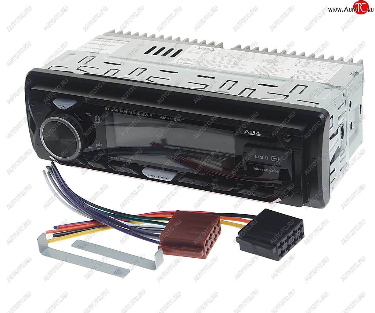 2 789 р. Магнитола автомобильная 1DIN AURA AURA amh-303bt AURA amh-303bt  с доставкой в г. Майкоп