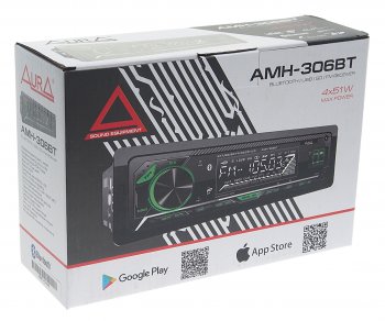 2 789 р. Магнитола автомобильная 1DIN AURA AURA amh-306bt AURA amh-306bt  с доставкой в г. Майкоп. Увеличить фотографию 4