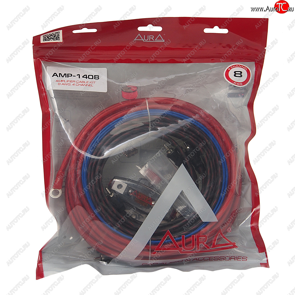 2 179 р. Набор для установки усилителя AURA AURA amp-1408  с доставкой в г. Майкоп