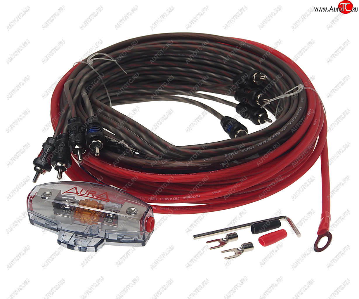 2 239 р. Набор для установки усилителя AURA AURA amp-1410  с доставкой в г. Майкоп