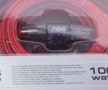 3 399 р. Набор для установки усилителя AURA AURA amp-2204  с доставкой в г. Майкоп. Увеличить фотографию 2