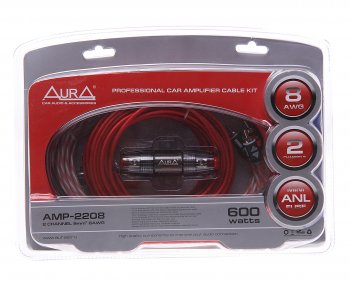 2 579 р. Набор для установки усилителя AURA AURA amp-2208  с доставкой в г. Майкоп. Увеличить фотографию 1