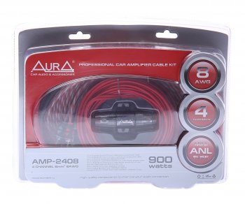 2 689 р. Набор для установки усилителя AURA AURA amp-2408  с доставкой в г. Майкоп. Увеличить фотографию 1