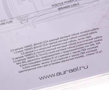 2 579 р. Набор для установки усилителя AURA AURA amp-2410  с доставкой в г. Майкоп. Увеличить фотографию 1