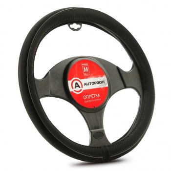 1 199 р. Оплетка руля (M) 37-39см черная нубук AUTOPROFI AUTOPROFI ap-2020 bkbk (m)  с доставкой в г. Майкоп. Увеличить фотографию 1