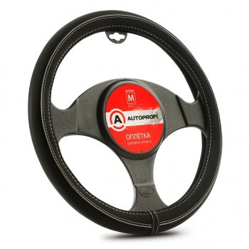 1 159 р. Оплетка руля (M) 37-39см черно-серая нубук AUTOPROFI AUTOPROFI ap-2020 bkgy (m)  с доставкой в г. Майкоп. Увеличить фотографию 1