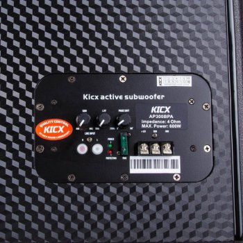 15 899 р. Сабвуфер корпусной активный 12 (30см) 300Вт KICX KICX ap 300bpa  с доставкой в г. Майкоп. Увеличить фотографию 5