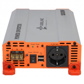 9 599 р. Преобразователь напряжения (инвертор) 24-220V 1000Вт AIRLINE AIRLINE api-1000-06  с доставкой в г. Майкоп. Увеличить фотографию 7