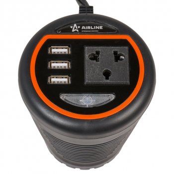 3 999 р. Преобразователь напряжения (инвертор) 12-220V 120Вт AIRLINE AIRLINE api-120-00  с доставкой в г. Майкоп. Увеличить фотографию 5